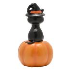 Product Halloween Led  Cat On A Pumpkin Ornament thumbnail image
