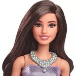 Product Mattel Barbie: Fashionistas #234 - Brown Hair with Metallic Purple Dress Doll (HYT92) thumbnail image