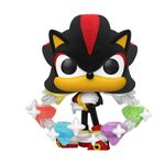 Product Funko Pop! Games: Sonic -Shadow with Emeralds(Flocked) (Special Edition) thumbnail image