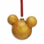 Product Disney Mickey Mouse Gold Glitter Bauble thumbnail image