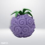 Product Κουμπαράς One Piece Dark-Dark Fruit Money Box PVC 13cm thumbnail image