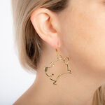 Product Σκουλαρίκια Disney Couture Winnie The Pooh Gold Plated Outline Earrings thumbnail image