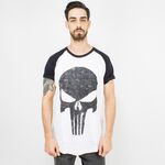 Product The Punisher Jagged Skull White T-Shirt thumbnail image