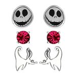 Product Disney Nightmare Before Christmas Jack 3 Pairs of Studs Earrings thumbnail image