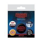 Product Stranger Things Pin Badges 5-Pack Upside Down thumbnail image