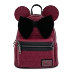 Product Loungefly Disney Minnie Mouse Red Plaid Nylon Pocket Mini Backpack thumbnail image