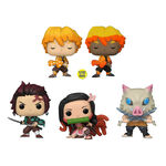 Product Funko Pop! Demon Slayer: Kimetsu no Yaiba Zenitsu Agatsuma, Tanjiro Kamado,Nezuko Kamado & Inosuke Hashibira (Special Edition) thumbnail image