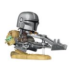 Product Φιγούρα Funko Pop! Star Wars The Mandalorian S8 The Mandalorian on Speeder (with Grogu) (Special Edition) thumbnail image
