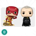 Product Funko Pop! DC Comics The Flash GITD + Batman Keaton Unmansked Bundle thumbnail image