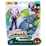 Product Hasbro Disney Marvel: Spidey And His Amazing Friends Dino-Webs - Ghost-Spider & Rhino Dino (G0122) thumbnail image