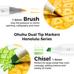 Product Μαρκαδόροι Ohuhu Markers Brush & Chisel Set of 168+1 Χρώματα thumbnail image