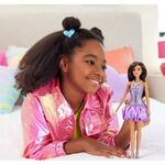 Product Mattel Barbie: Fashionistas #234 - Brown Hair with Metallic Purple Dress Doll (HYT92) thumbnail image