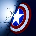 Product Marvel 3D Logo Light Captain America Shield thumbnail image