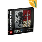 Product LEGO® Art: Harry Potter™ Θυρεοί του Χόγκουαρτς (31201) Μαζί με Πασχαλινή Λαμπάδα thumbnail image