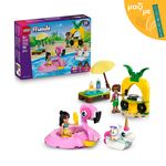 Product LEGO® Friends: Πισίνα-Πάρτι με Φουσκωτό Μονόκερο & Φλαμίνγκο (42658) Μαζί με Πασχαλινή Λαμπάδα thumbnail image