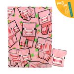 Product Κουβέρτα Paladone: Minecraft - Pig Cushion Blanket (PP13661MCF) Μαζί με Πασχαλινή Λαμπάδα thumbnail image
