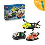Product LEGO® City: Airplane, Service Truck & Hovercraft Remix (60505) Μαζί με Πασχαλινή Λαμπάδα thumbnail image