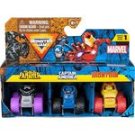 Product Spin Master Marvel Monster Jam: Mini Jams - Thor / Black Panther / Iron Man 3 Pack Bundle (20149559) thumbnail image