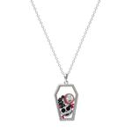 Product Disney Nightmare Before Christmas Coffin Brass Plated Necklace & Floating Stones thumbnail image