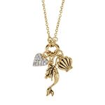 Product Disney Little Mermaid Gold Brass Plated Necklace thumbnail image