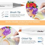Product OHUHU Honolulu Alcohol Markers Σετ Μαρκαδόρων 48 Mid Tone Χρωμάτων Brush & Chisel thumbnail image