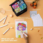 Product Ohuhu Honolulu B Alcohol Art Markers Set 120 Colours Brush & Fine thumbnail image