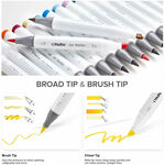 Product Μαρκαδόροι OHUHU Honolulu Alcohol Markers 48 Mid Tone Brush & Fine thumbnail image
