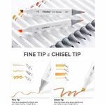 Product Ohuhu Markers Fine and Chisel Oahu 60 Pieces thumbnail image