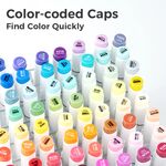 Product Ohuhu Honolulu B Alcohol Art Markers Σετ Μαρκαδόρων 104 Χρωμάτων Brush & Fine thumbnail image