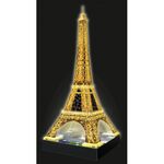 Product Ravensburger 3D Puzzle: Eiffel Tower Building Night Edition (216pcs) (12579) thumbnail image
