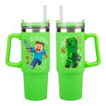 Product Ποτήρι με Καλαμάκι Paladone: Minecraft - Green Multiway Insulated Travel Cup Straw (900ml) (PP14600MCF) thumbnail image