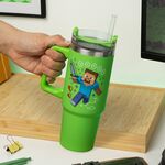Product Ποτήρι με Καλαμάκι Paladone: Minecraft - Green Multiway Insulated Travel Cup Straw (900ml) (PP14600MCF) thumbnail image