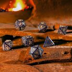 Product Runic Dice Set: Mixed Blue & Gold thumbnail image