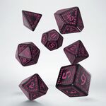 Product Runic Dice Set: Shimmering Black with Magenta thumbnail image