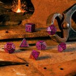 Product Runic Dice Set: Shimmering Black with Magenta thumbnail image