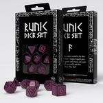 Product Runic Dice Set: Shimmering Black with Magenta thumbnail image