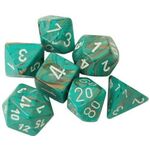 Product Marble Oxi-Copper/White  7-Dice Set thumbnail image