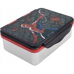 Product Marvel: Spiderman Black Board - Stainless Steel Clamp Rectangular Sandwich Box thumbnail image