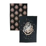 Product Harry Potter Gold Hogwarts Twin Pack Tea Towel thumbnail image