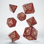 Product Tribal Dice Set: Shimmering Red & Beige thumbnail image