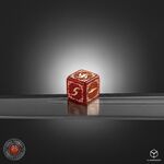 Product Tribal Dice Set: Shimmering Red & Beige thumbnail image