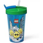 Product Ποτήρι 40441724 LEGO® Tumbler With Straw Drinking Bottle Iconic Boy 0.5l Bright Blue thumbnail image