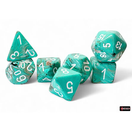 Marble Mega-Hedral Oxi-Copper Polyhedral 7-Die Set