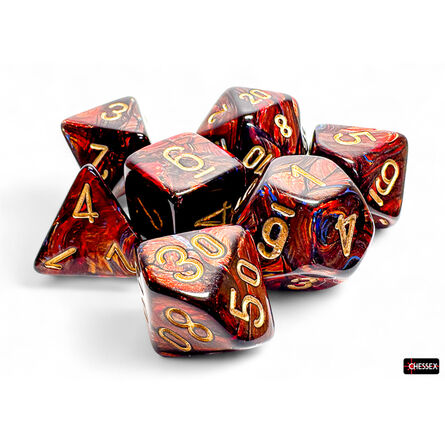 Scarab Mega-Hedral Blue Blood Polyhedral 7-Die Set