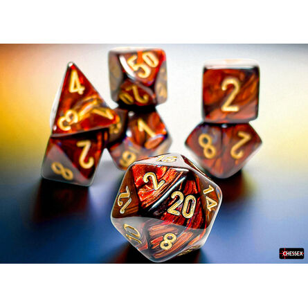 Scarab Mega-Hedral Blue Blood Polyhedral 7-Die Set