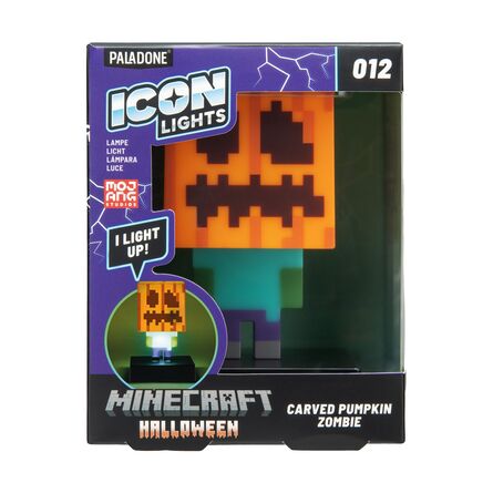 Φωτιστικό Paladone Icons: Minecraft - Zombie Jack O Lantern Light (PP15302MCF)