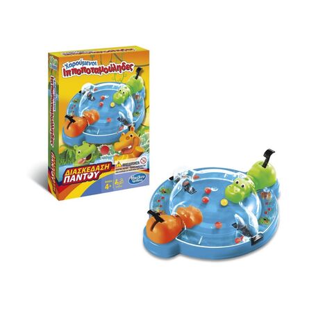 Επιτραπέζιο Παιχνίδι Hasbro Hungry Hungry Hippos Grab And Go (F8255) (Greek Language)