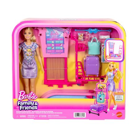 Κούκλα Mattel Barbie: Family &amp; Friends - Barbie At the Airport (JMJ49)