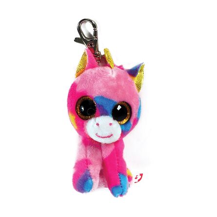 Λούτρινο ΜπρελόκTy Beanie Boo - Fantasia Multi Color Unicorn Plush Toy Key-clip (8,5cm) (1607-36619)