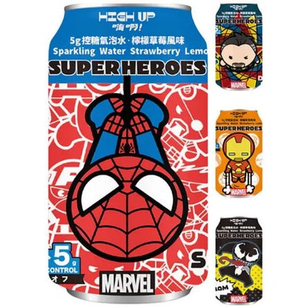 Marvel Sparkling Drink Strawberry & Lemon Flavor (Random)